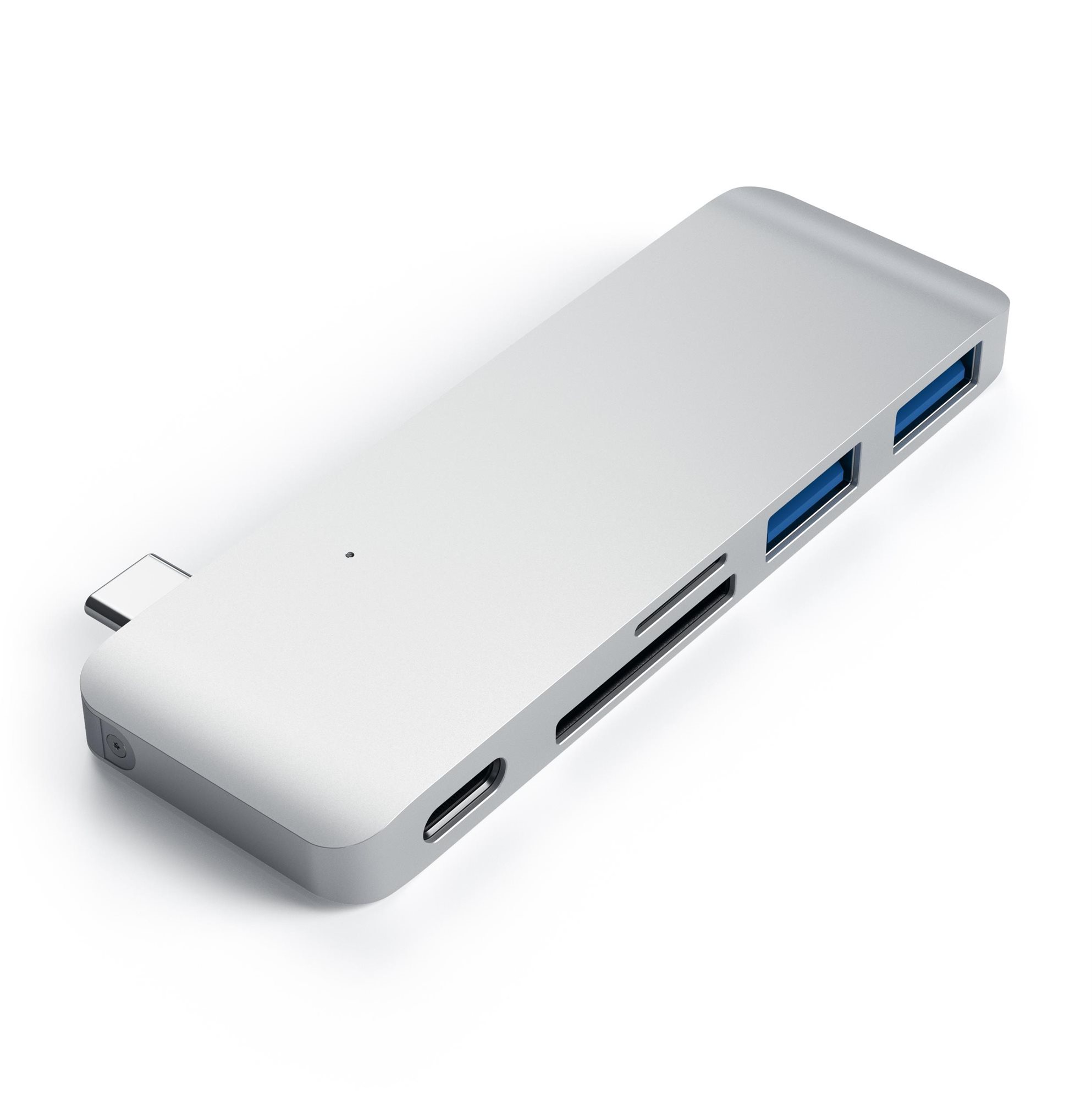 Satechi Aluminium Type-C Passthrough USB Hub (3x USB 3.0, MicroSD)...
