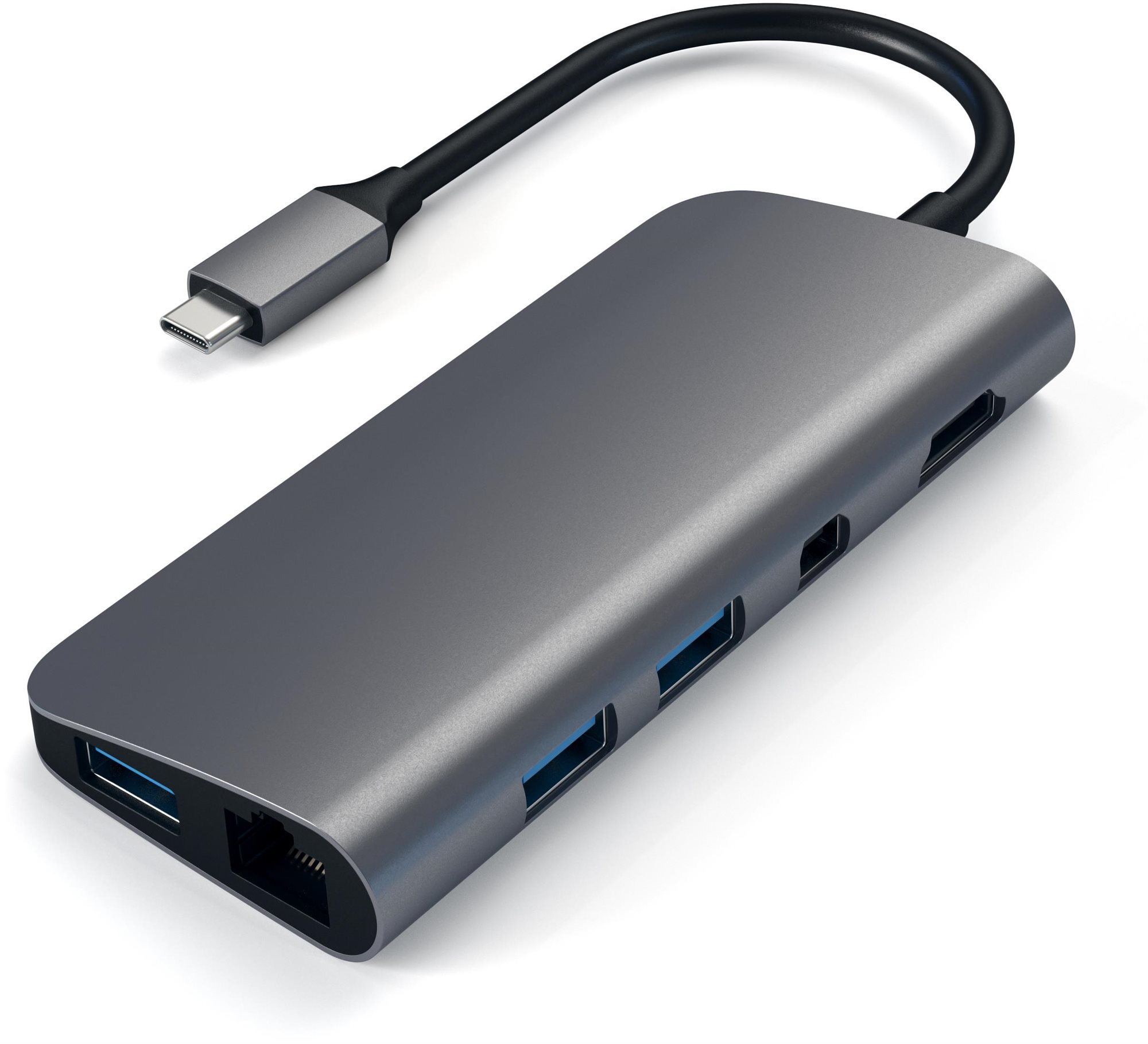 Satechi Aluminum Type-C Multimedia Adapter (HDMI 4K, 1x USB-C,...