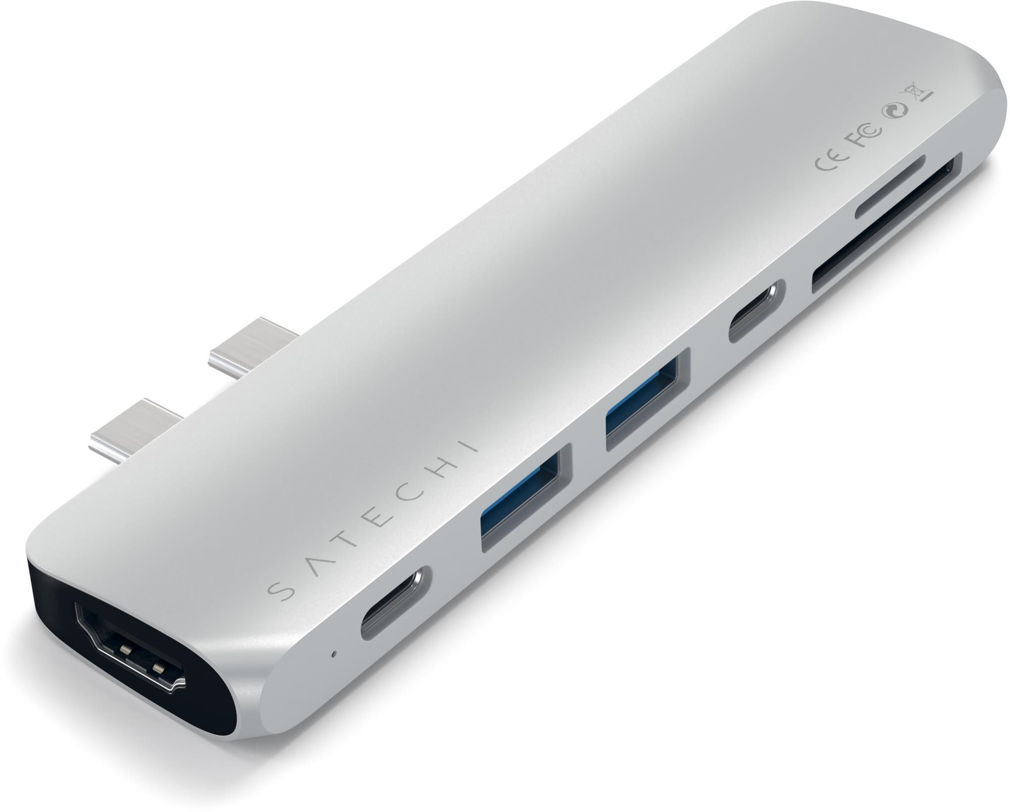 Satechi Aluminium Type-C PRO Hub (HDMI 4K, PassThroughCharging, 2x...
