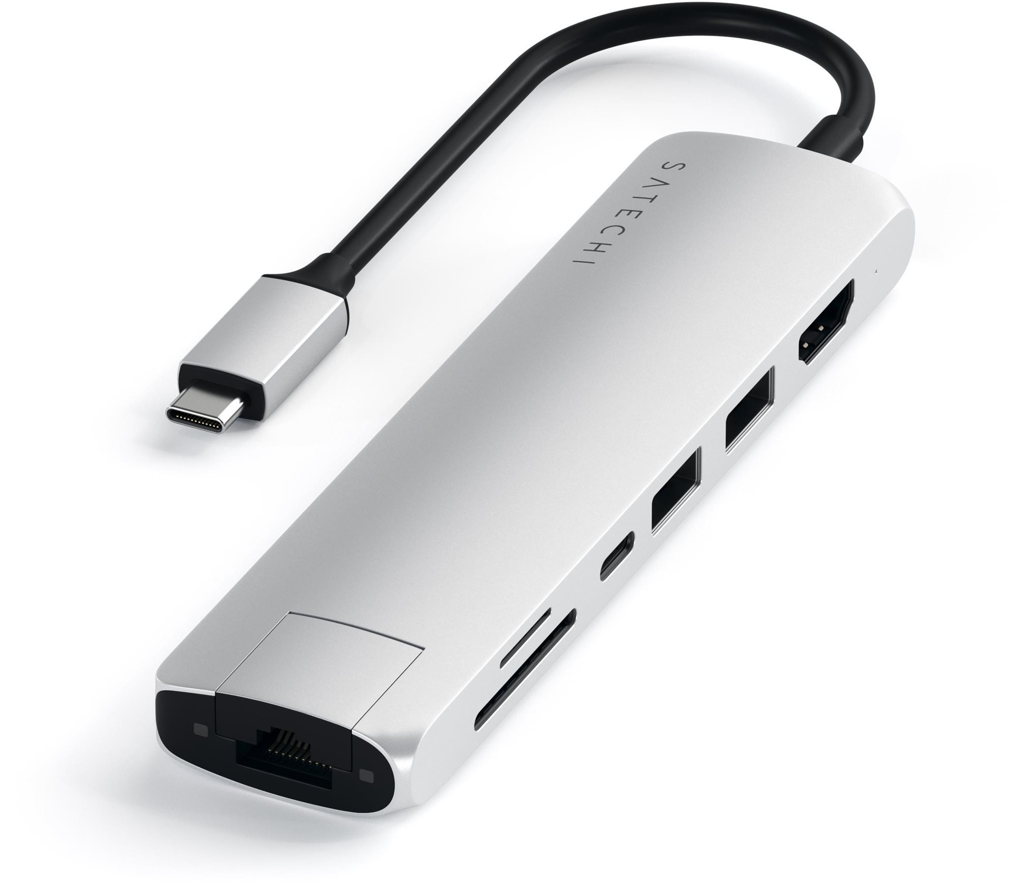 Satechi Aluminium Type-C Slim Multiport (1xHDMI 4K, 2x USB-A, 1x...