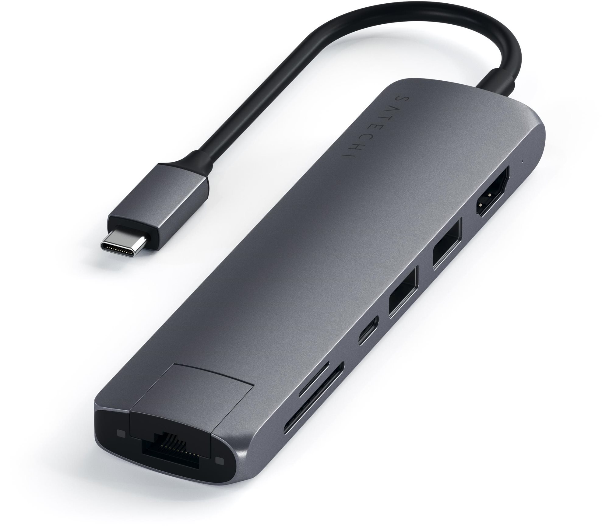 Satechi Aluminium Type-C Slim Multiport (1xHDMI 4K, 2x USB-A, 1x...