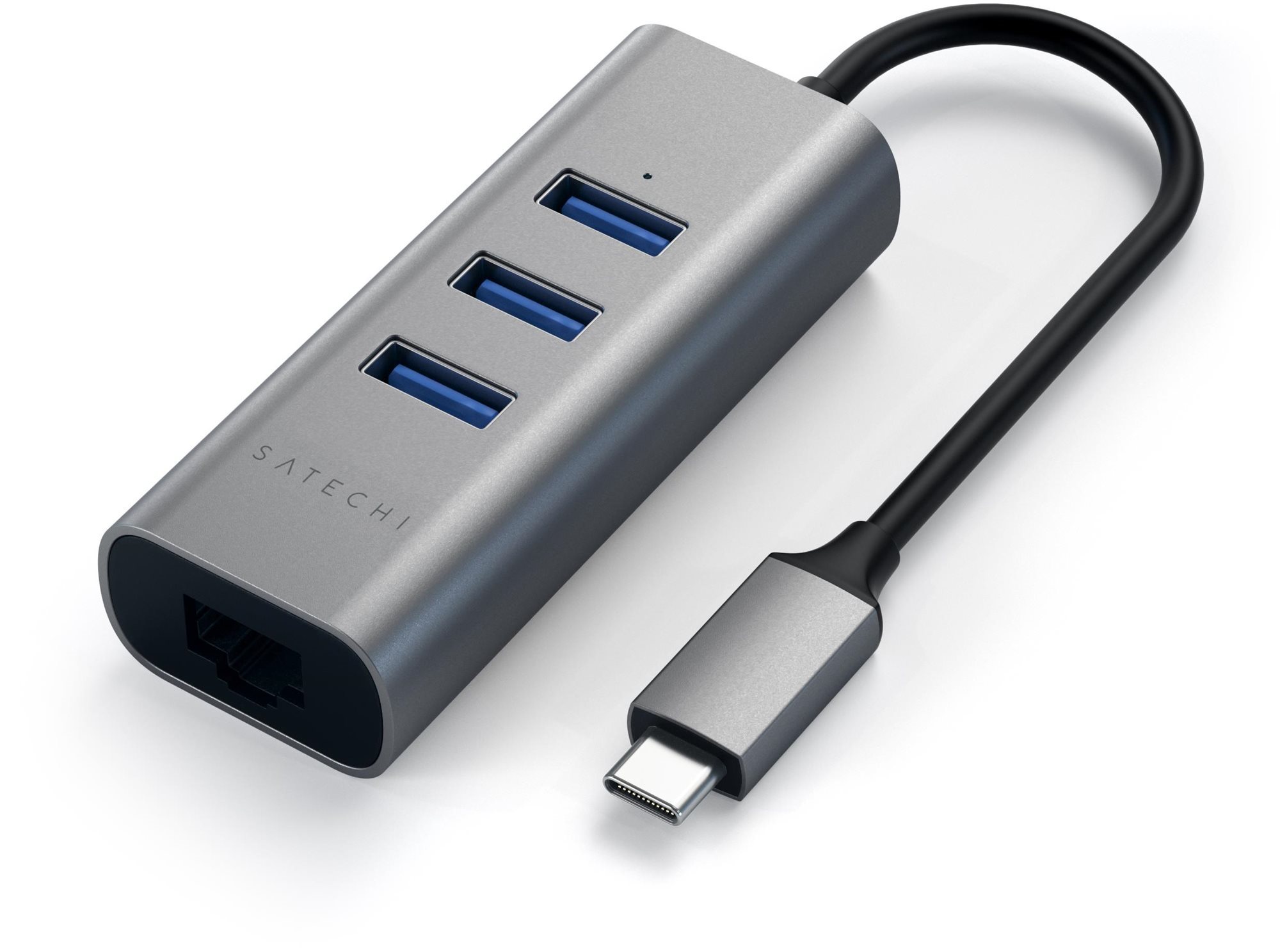 Satechi Aluminium Type-C Hub (3x USB 3.0, Ethernet) - Space Grey...