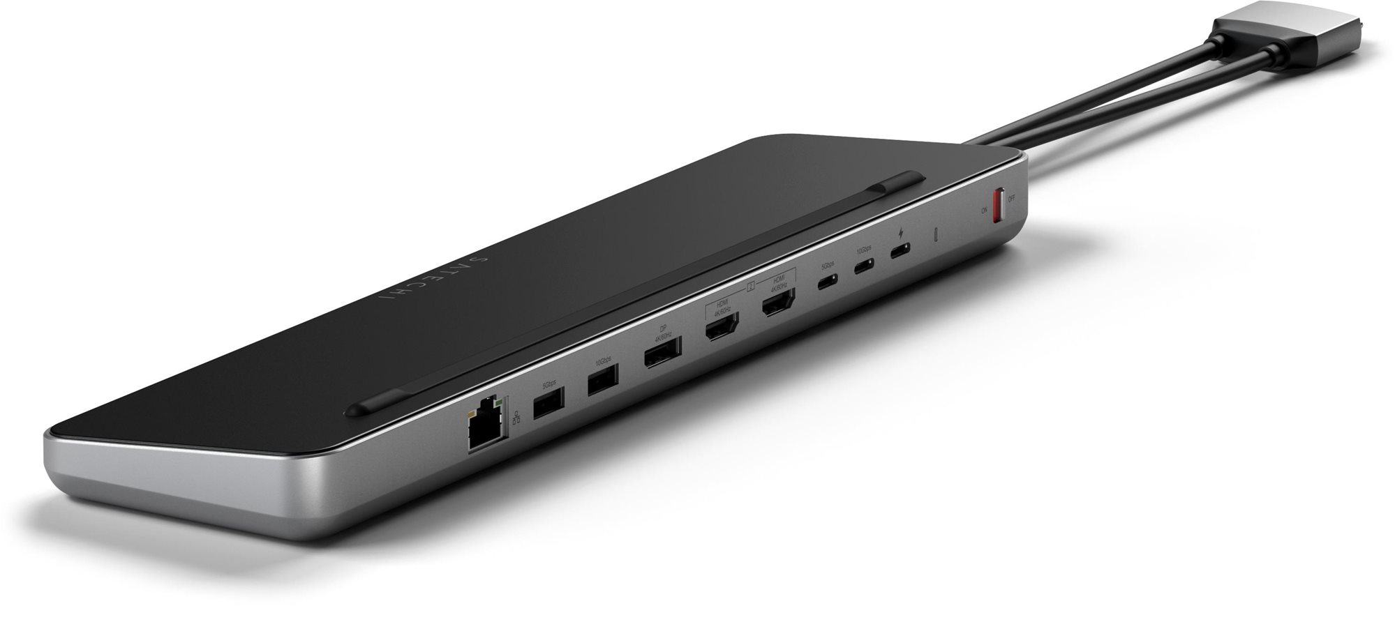 Satechi Dual Dock Stand Docking Station with NVMe SSD Enclosure,...