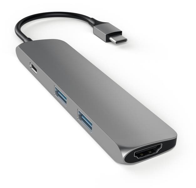 Satechi Aluminum SLIM Type-C MultiPort Adapter (HDMI 4K,...