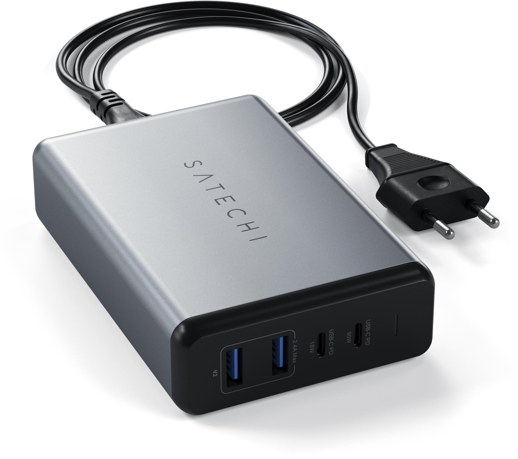 Satechi 108W Type-C MultiPort Travel Charger (1x USB-C PD, 2x...