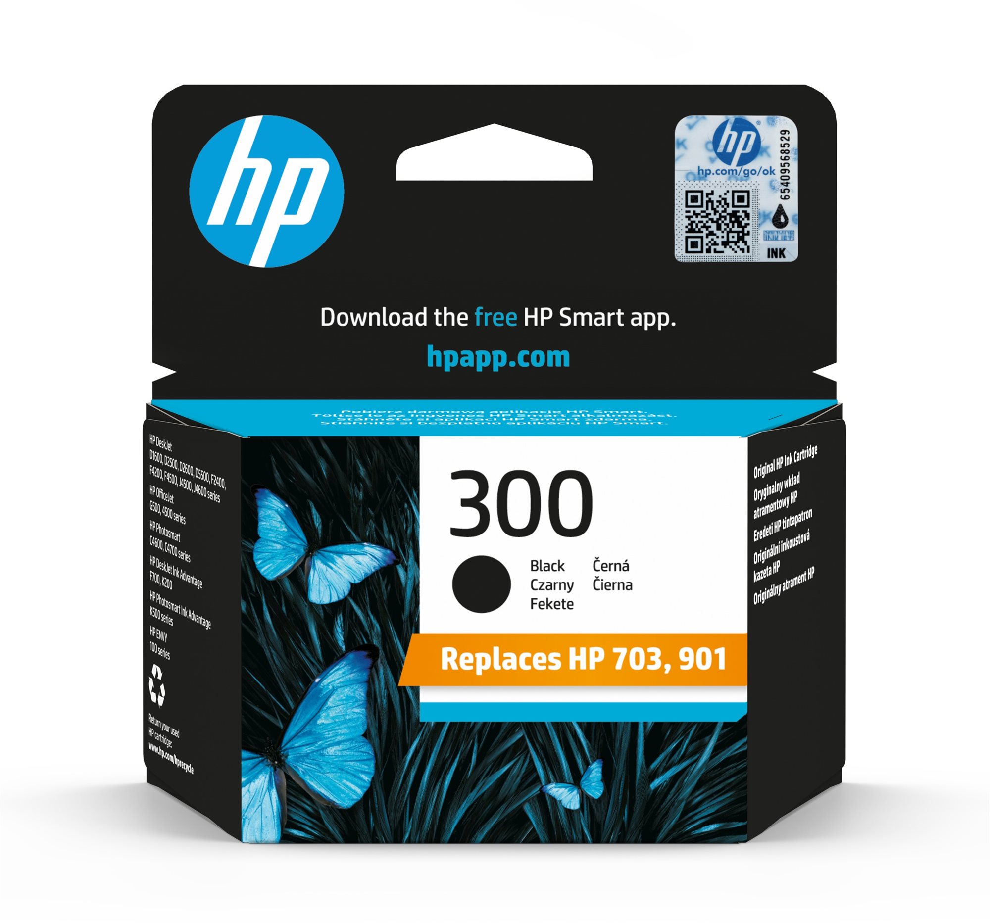 HP CC640EE No. 300 Black Cartridge