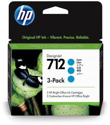 HP 3ED77A No. 712 Cyan Multipack Cartridge