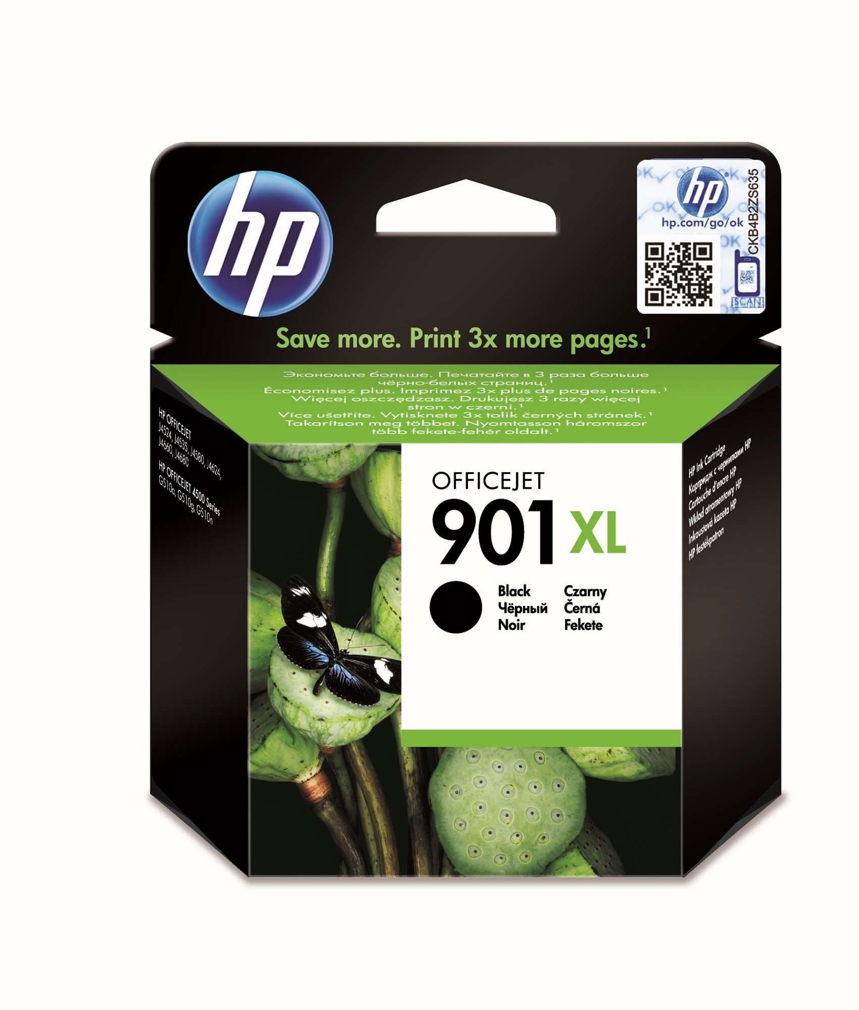 HP CC654AE no. 901XL Black Cartridge