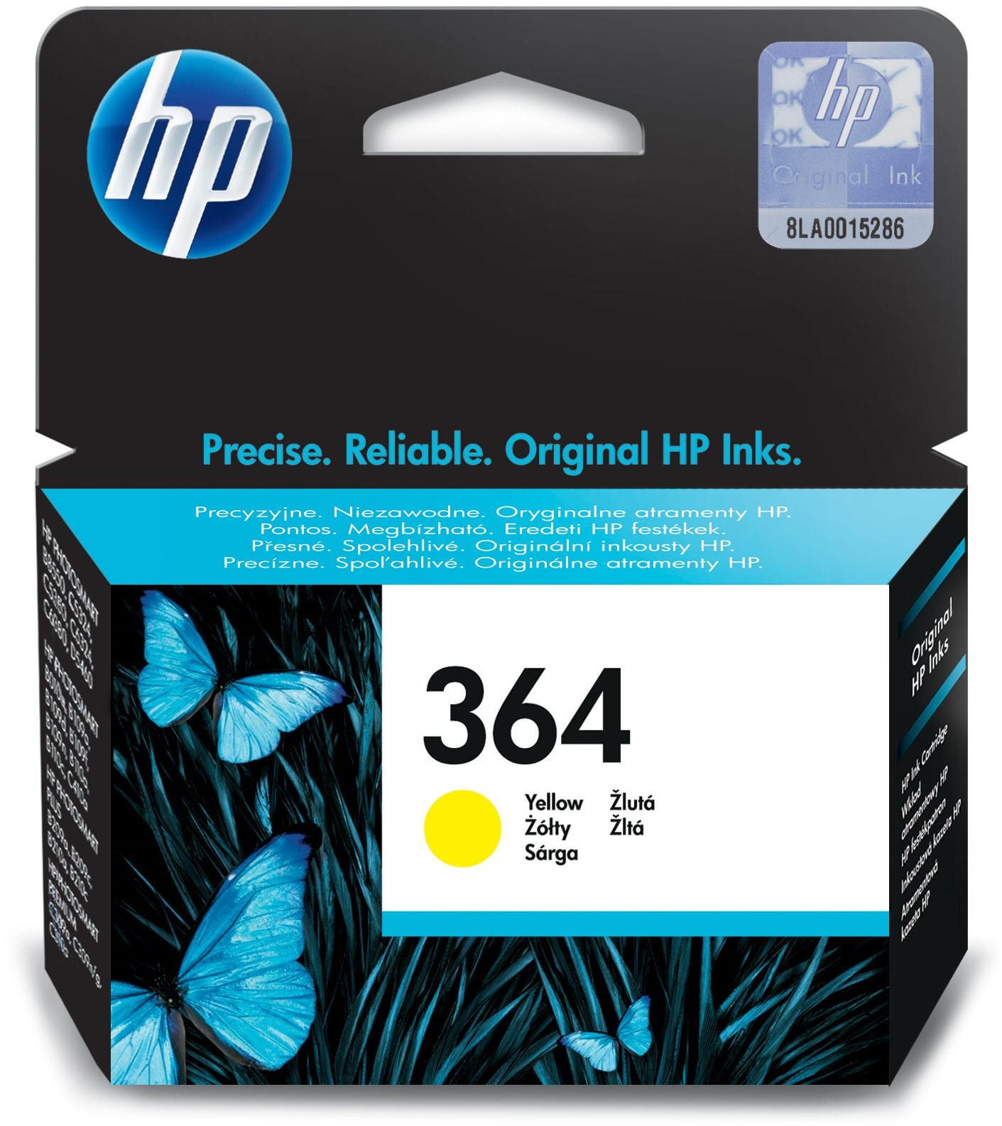HP CB320EE N° 364 jaune Cartouche