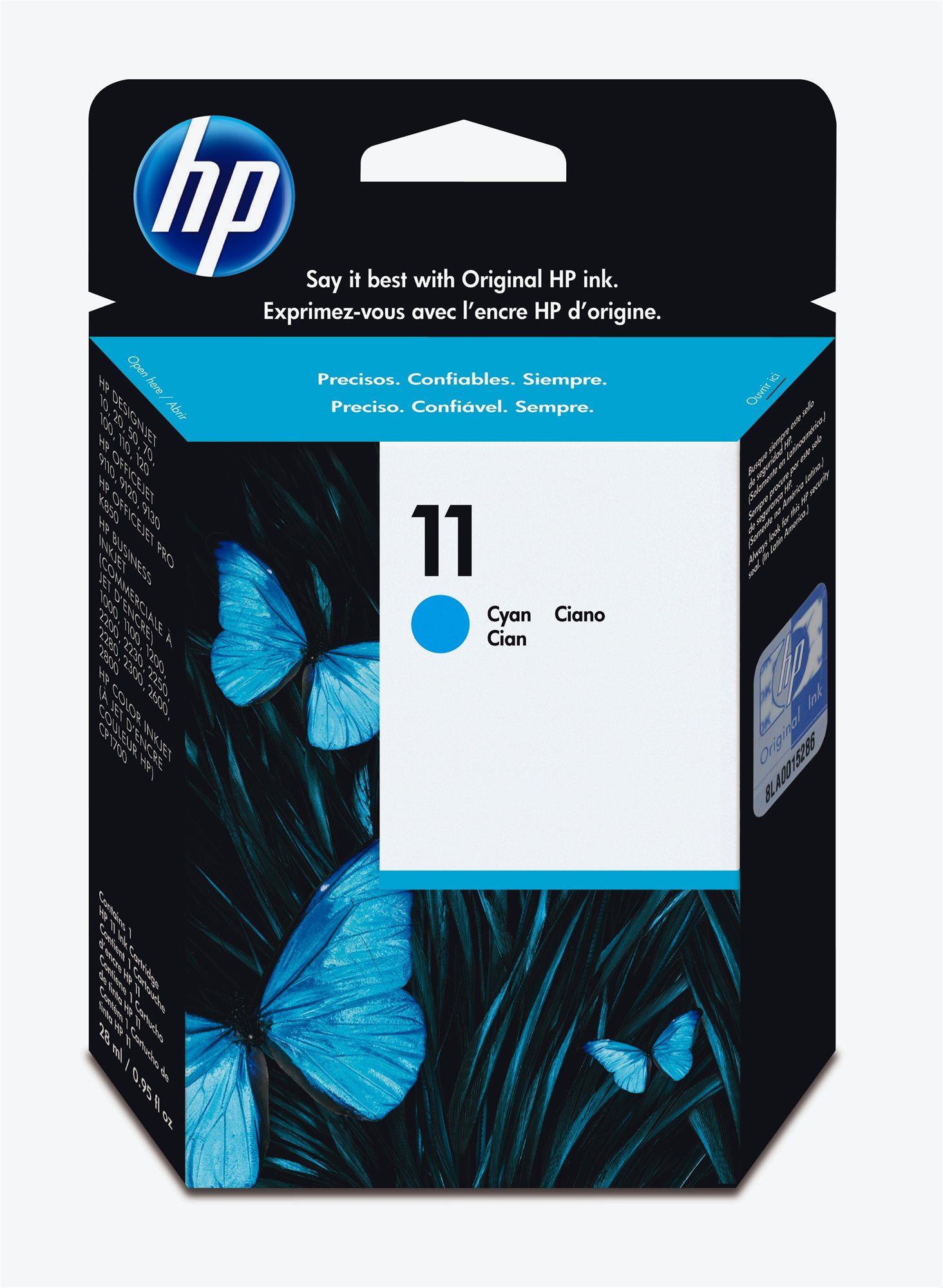 HP C4836AE No. 11 Cyan Cartridge