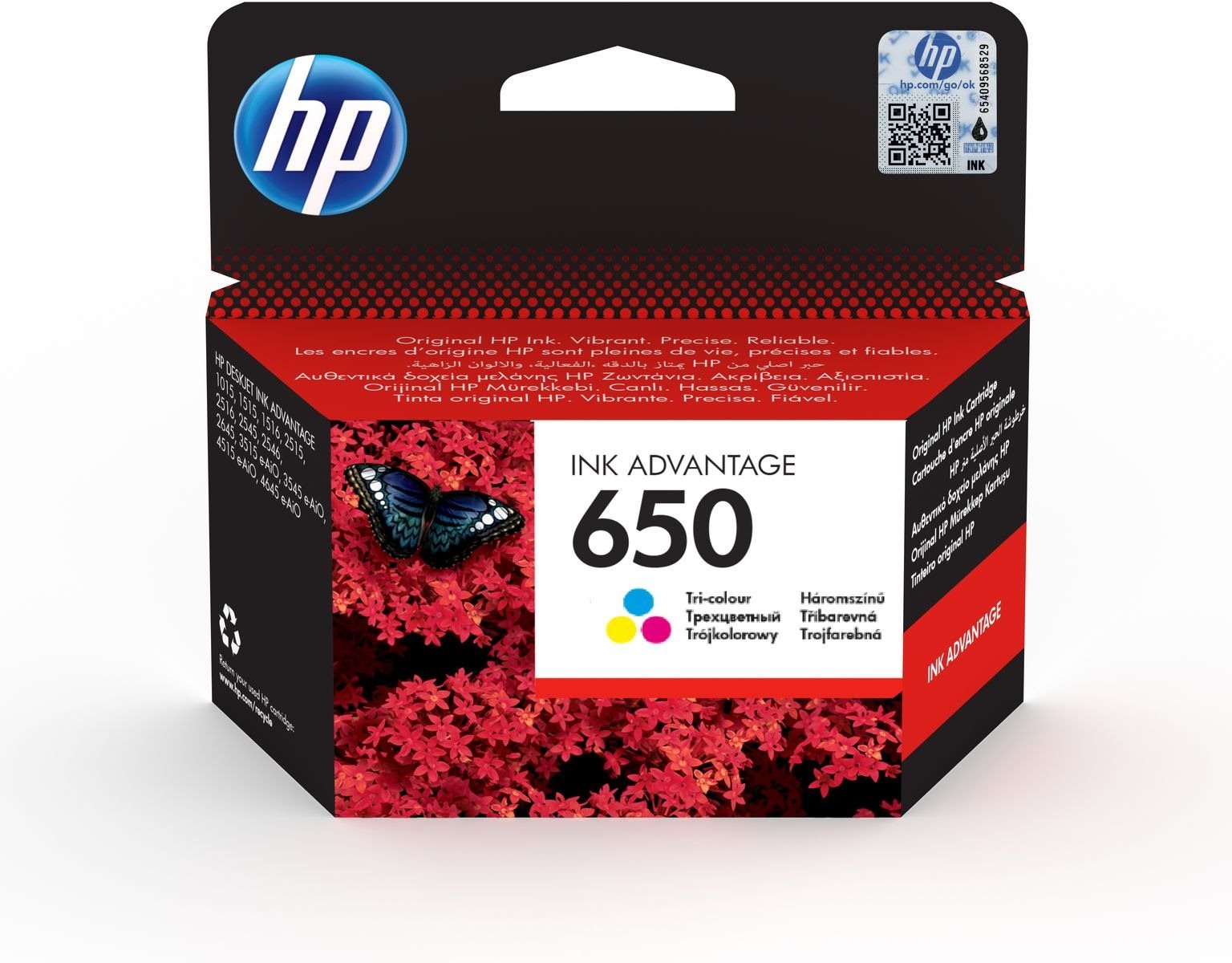 HP CZ102AE č. 650 farebná Cartridge