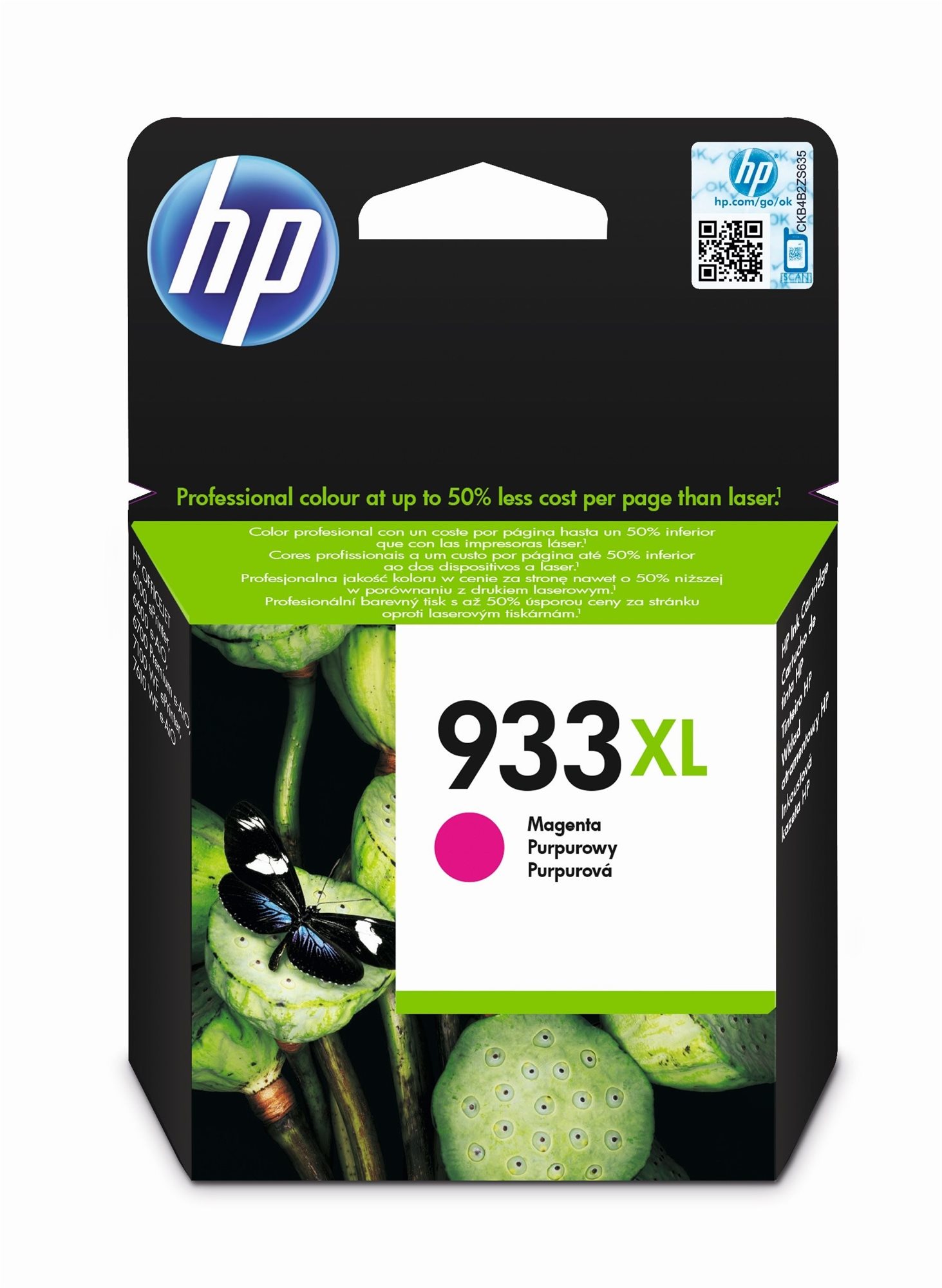 HP CN055AE No. 933XL Magenta Cartridge