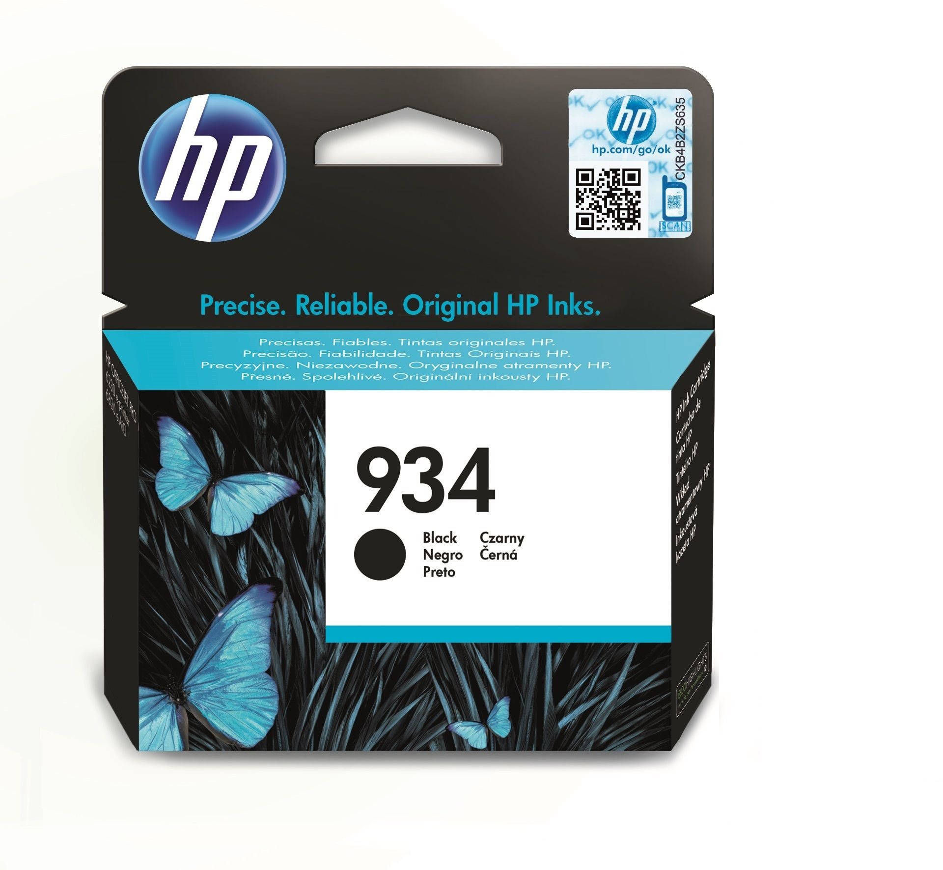 HP C2P19AE No. 934 Black Cartridge