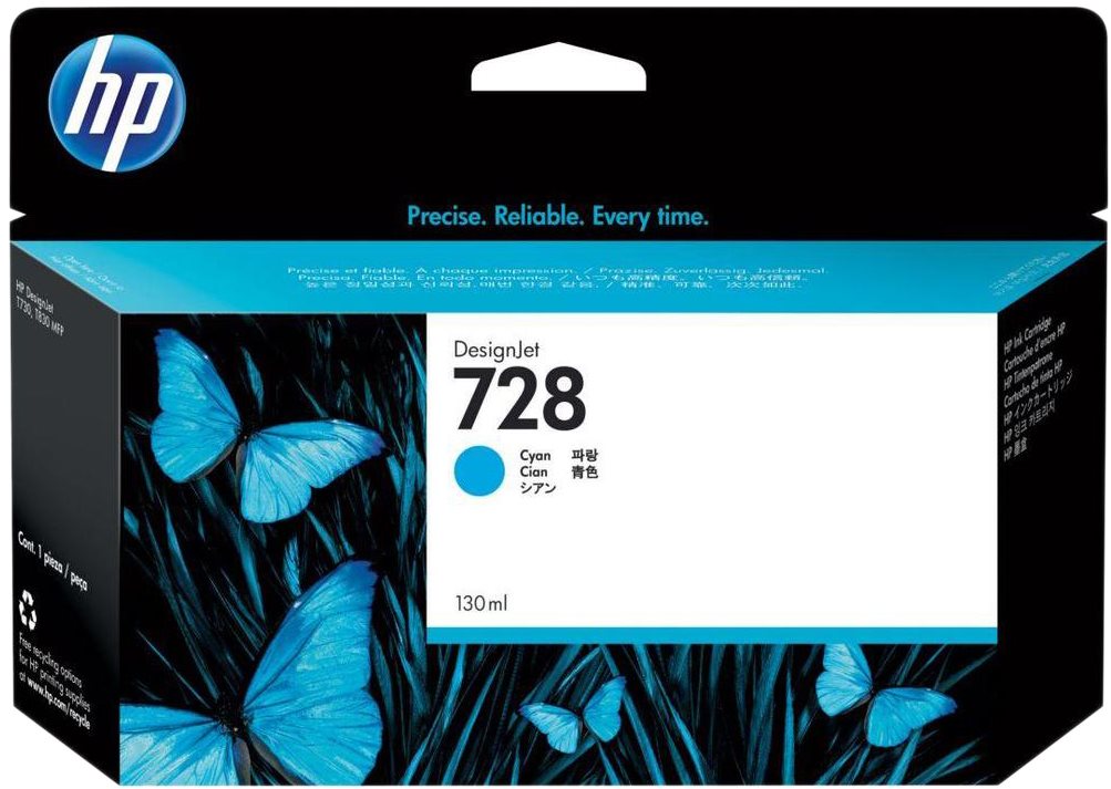 HP F9J67A č. 728 azúrová Cartridge