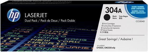 HP CC530AD No. 304A Black Printer Toner