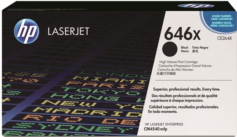 HP CE264X No. 646X Black Printer Toner