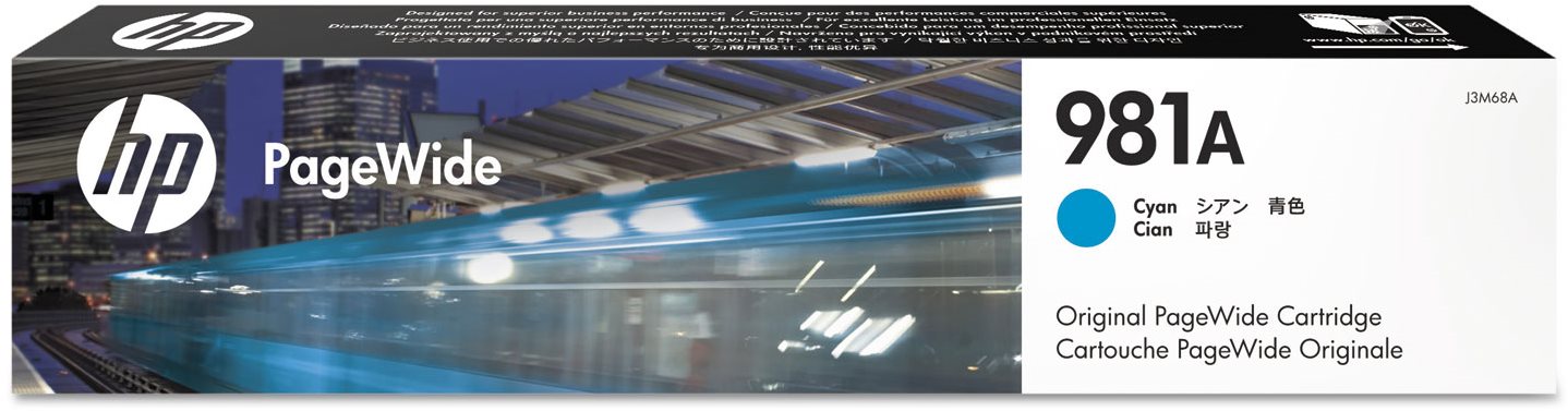 HP J3M68A N° 981A cyan Cartouche