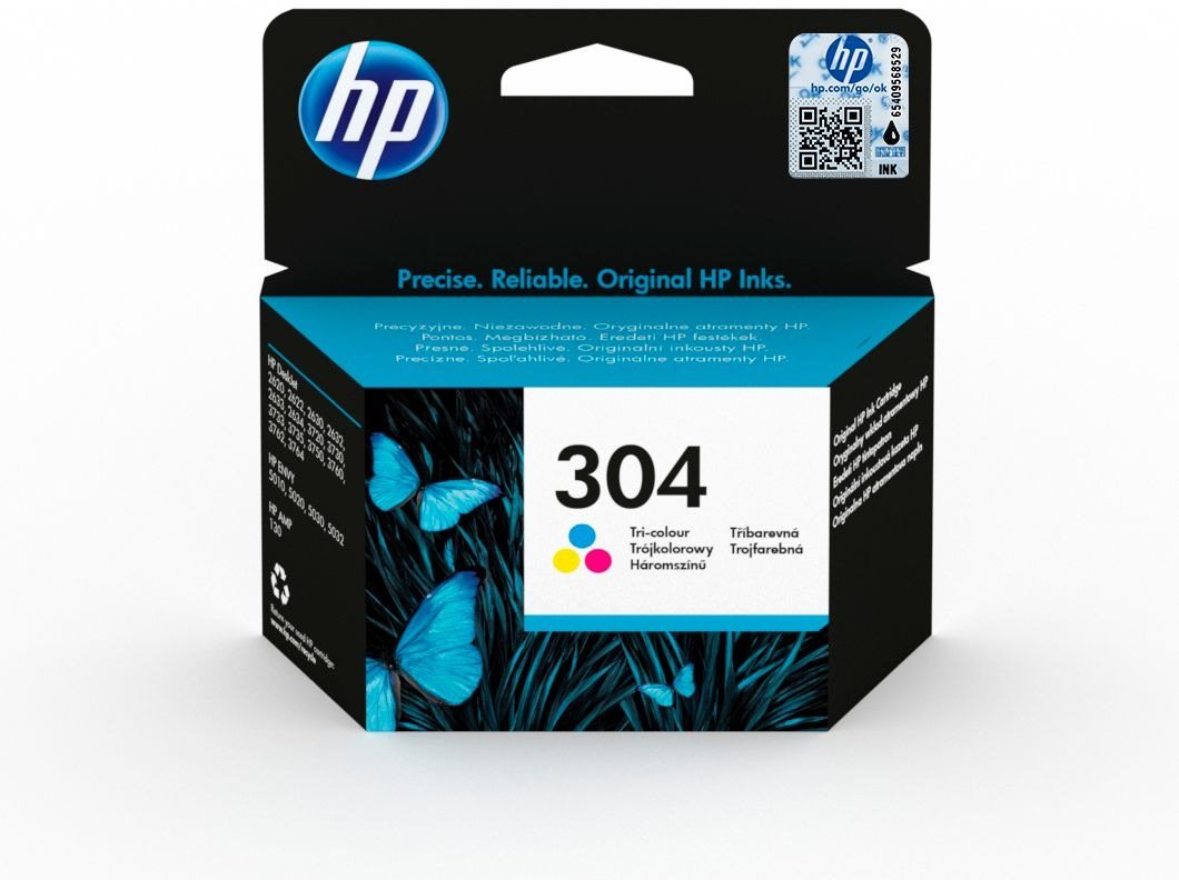 HP N9K05AE č. 304 Tri-color Cartridge