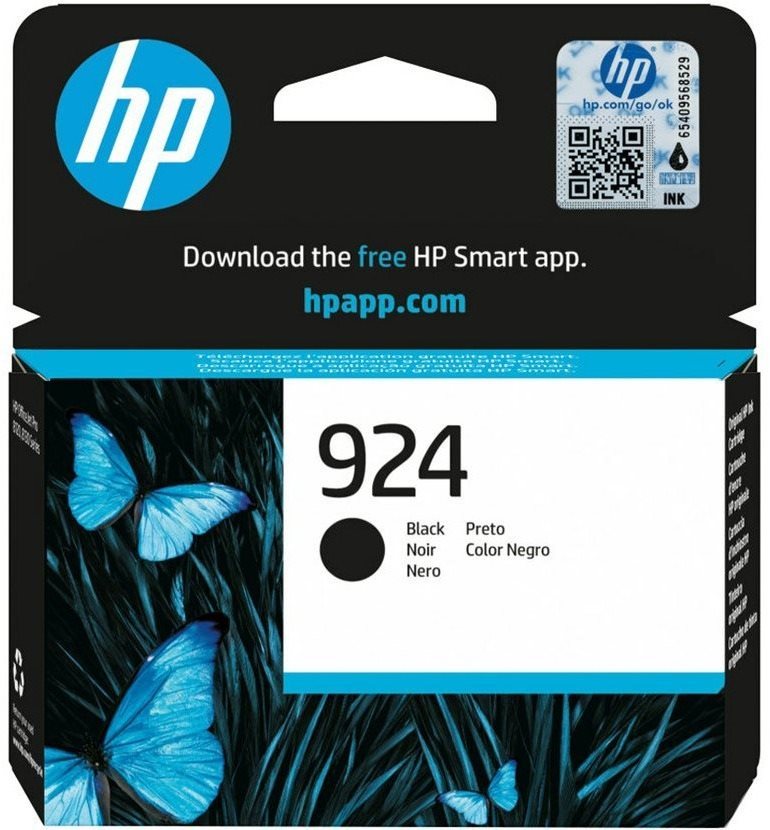 HP 4K0U6NE No. 924, fekete Tintapatron
