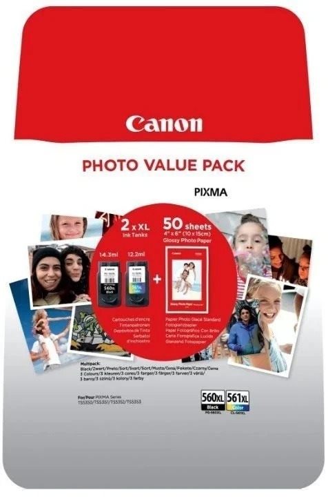 Canon PG-560XL/CL-561XL Multipack+ PP-201 10x15cm 50I Cartridge