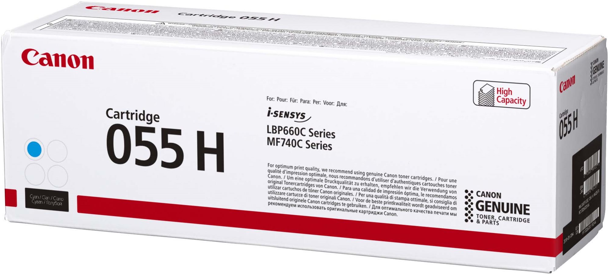 Canon 055 (H) Cyan Printer Toner