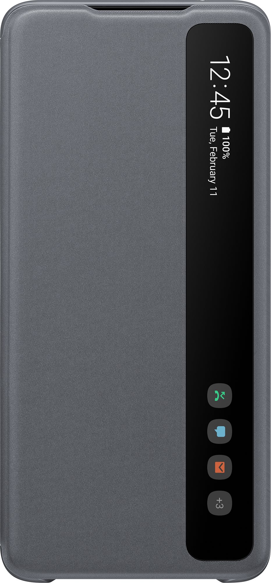 Samsung Clear View Flip Case for Galaxy S20 Ultra Grey Phone Case