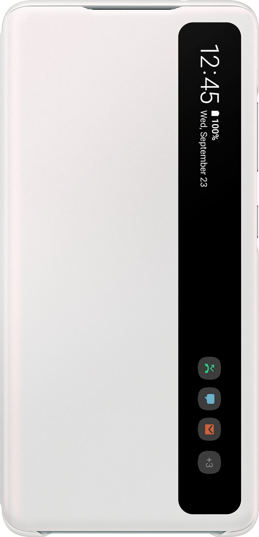 Samsung Galaxy S20 FE Clear View Flip Case, White Phone Case