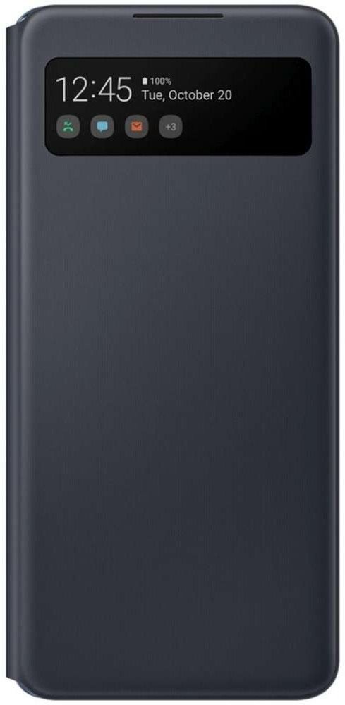 Samsung Galaxy A42 5G Flip Case S View, Black Phone Case