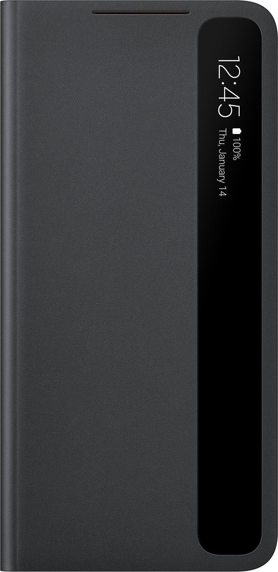 Samsung Clear View Flip Case for Galaxy S21+, Black Phone Case