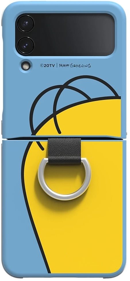 Samsung Silikonabdeckung Ring Z Flip4, Homer Simpson Handyhülle