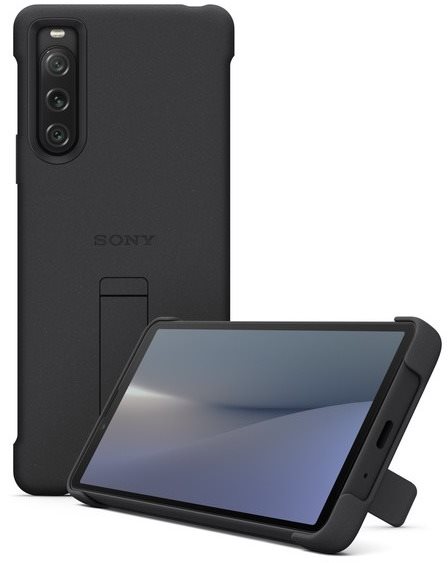 Sony Stand Cover Xperia 10 V 5G, Black Puzdro na mobil