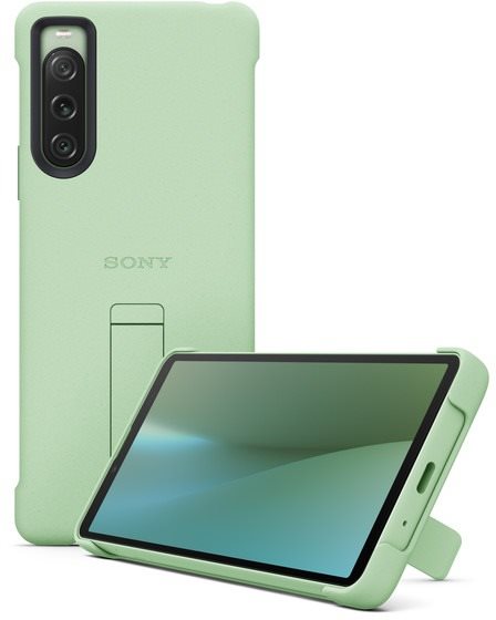 Sony Stand Cover Xperia 10 V 5G, Green Mobiltelefon tok