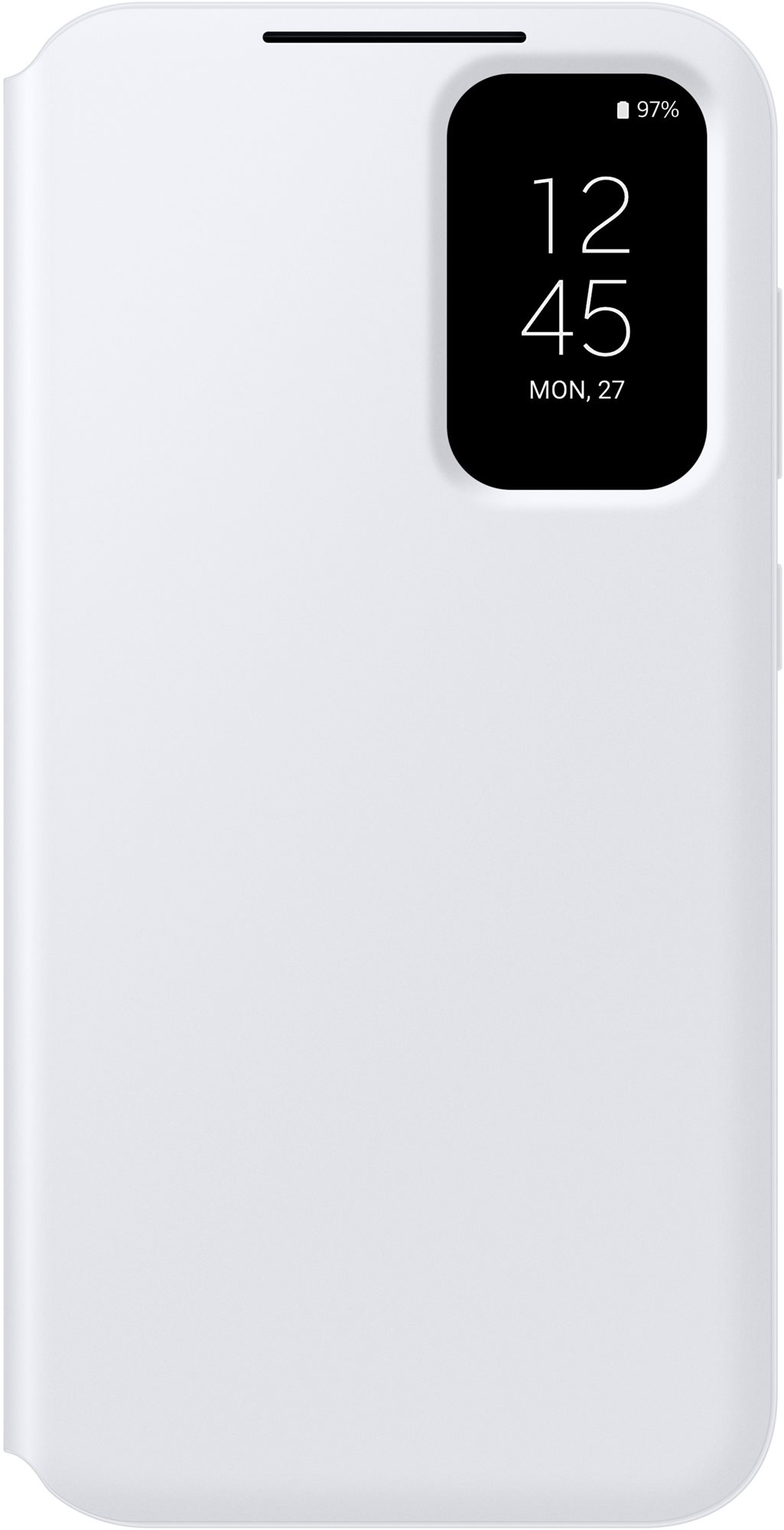 Samsung Galaxy S23 FE Flip tok Smart View, fehér Mobiltelefon tok