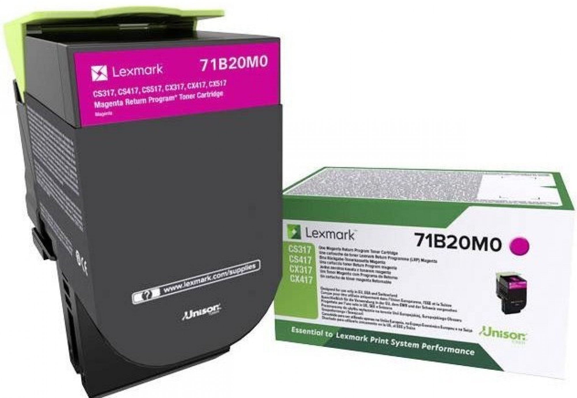 LEXMARK 71B20M0 Magenta Printer Toner
