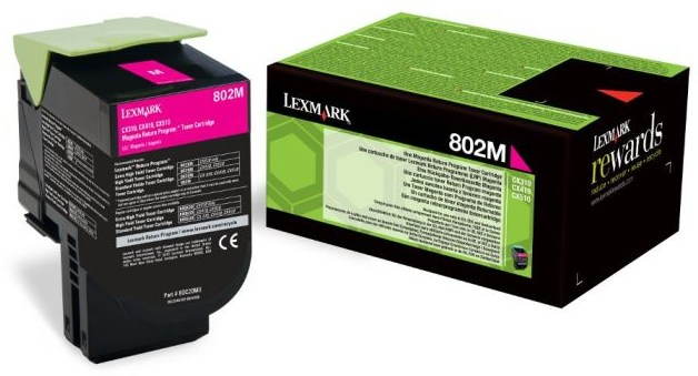 LEXMARK 80C20M0 Magenta Printer Toner