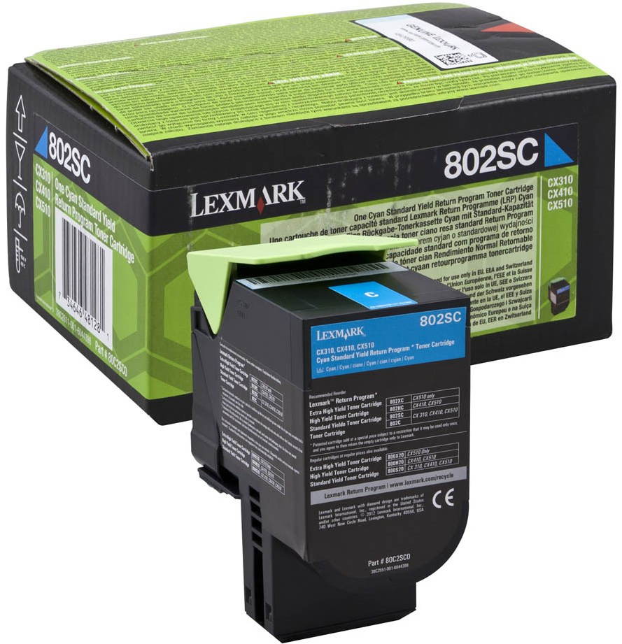 LEXMARK 80C2SC0 Cyan Toner