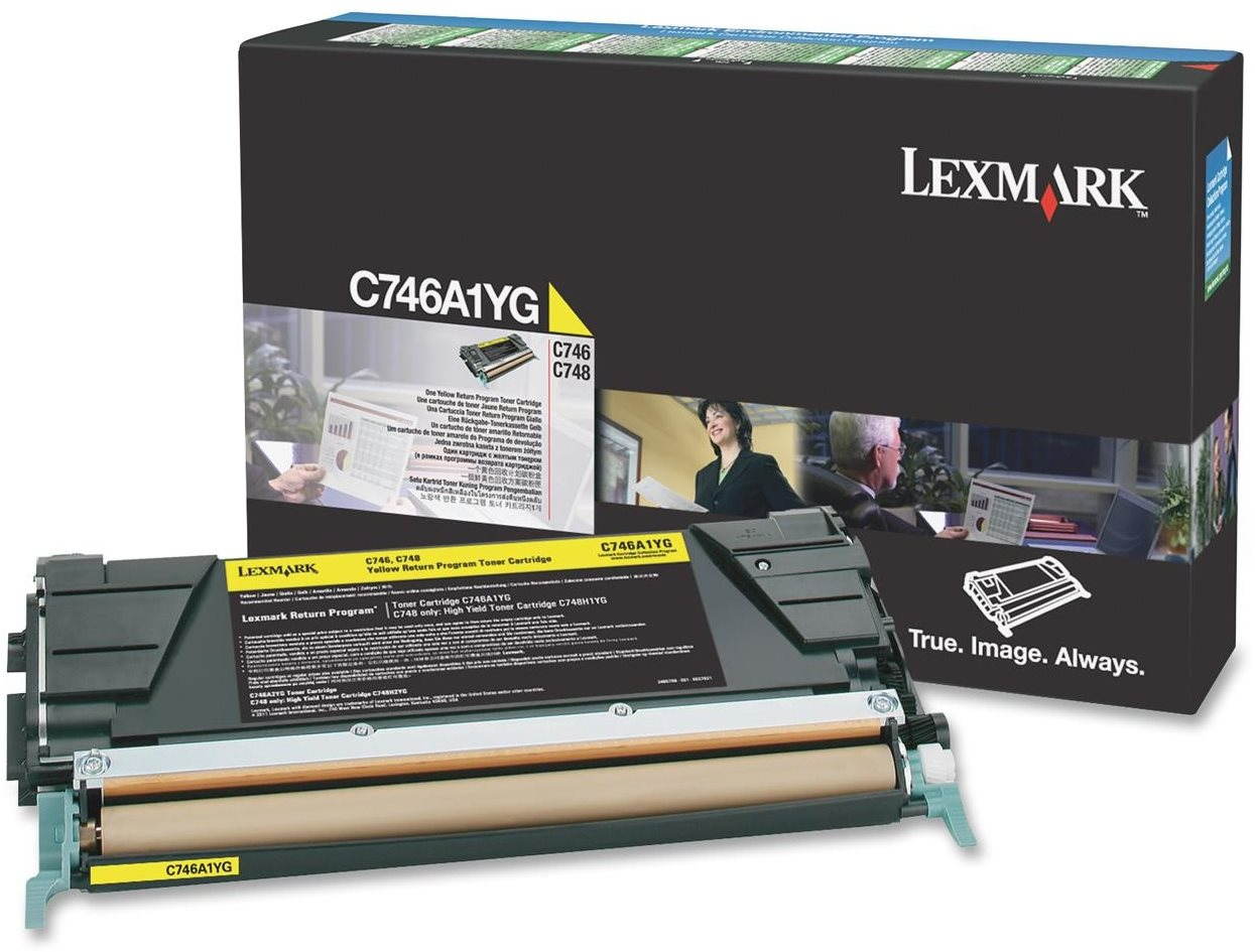 LEXMARK C746A1YG Yellow Printer Toner