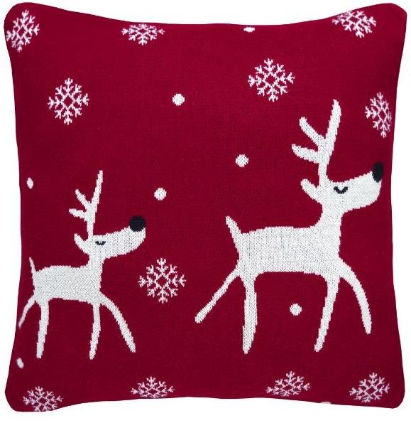 Scanquilt pletená obliečka na vankúš Dizajn dva soby Obliečka na...