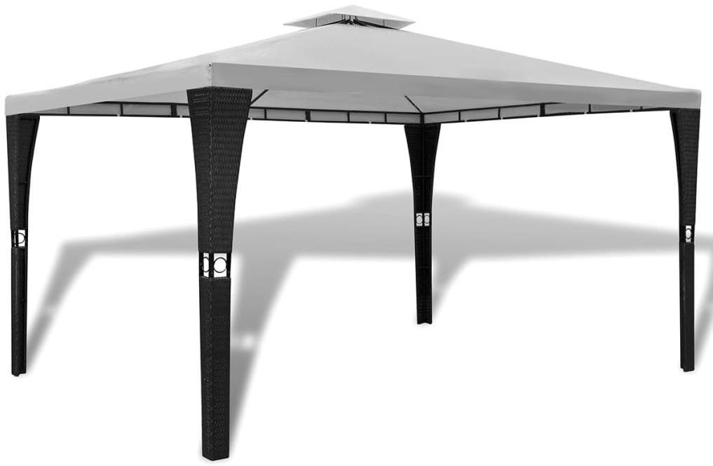 Altánok so strechou 3 × 4 m krémovo biely Záhradný altánok