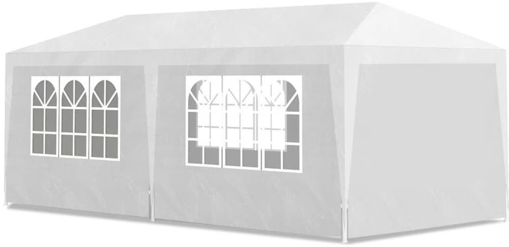 Párty stan 3 × 6 m biely Párty stan