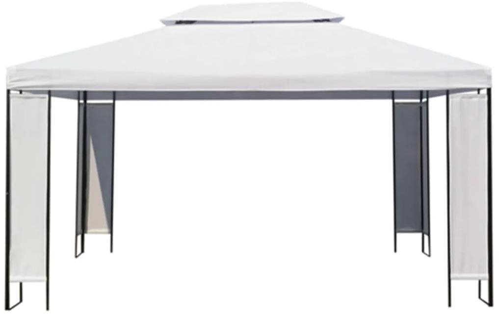 Záhradný altánok 3 × 4 m biely Záhradný altánok