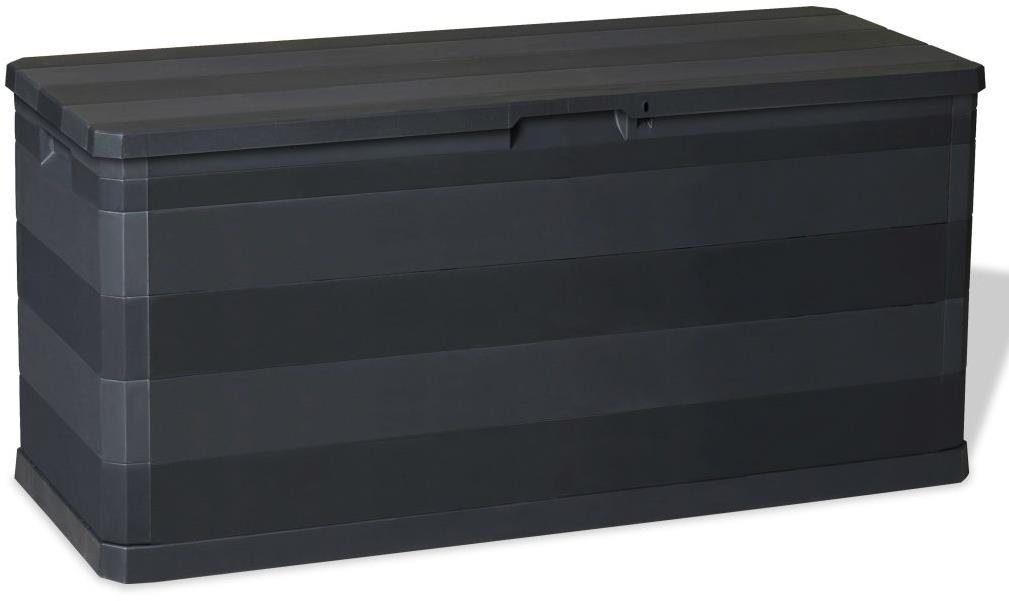 Záhradný úložný box čierny 117 × 45 × 56 cm Záhradný úložný box