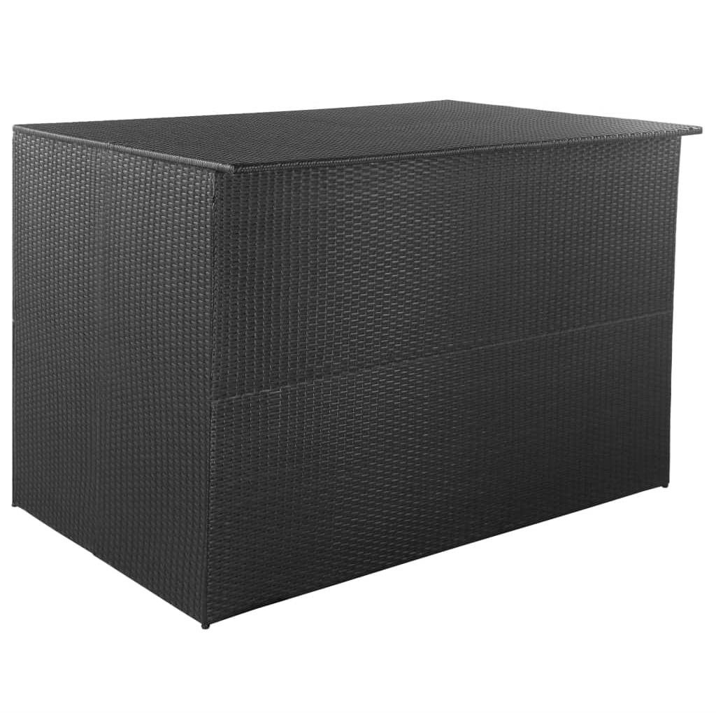 SHUMEE Záhradný úložný box, čierny 150 × 100 × 100 cm Záhradný...