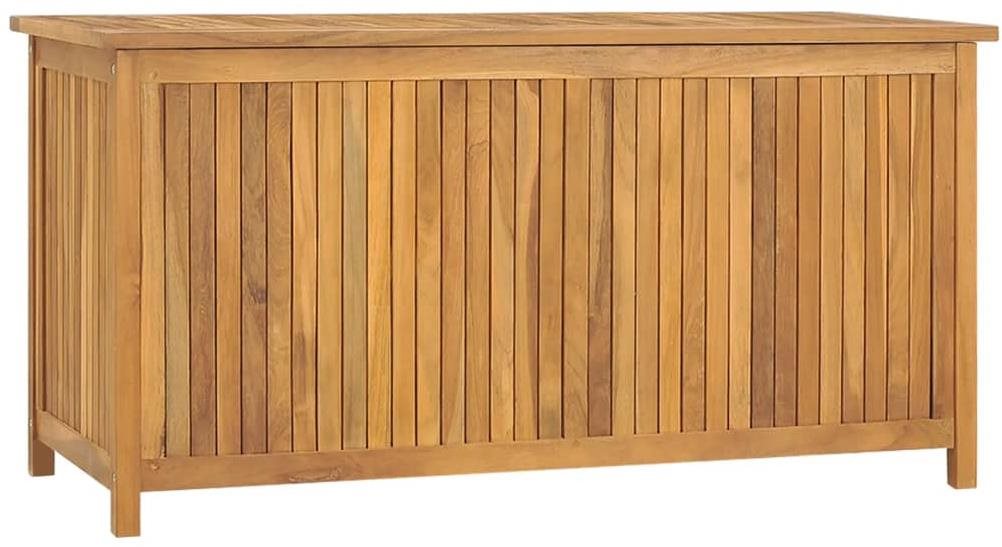 Záhradný box 114 × 50 × 58 cm masívne teakové drevo Záhradný úložný...