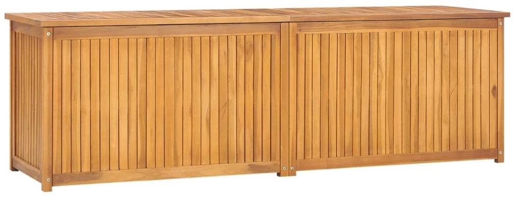 Záhradný box 175 × 50 × 55 cm masívne tíkové drevo Záhradný úložný...