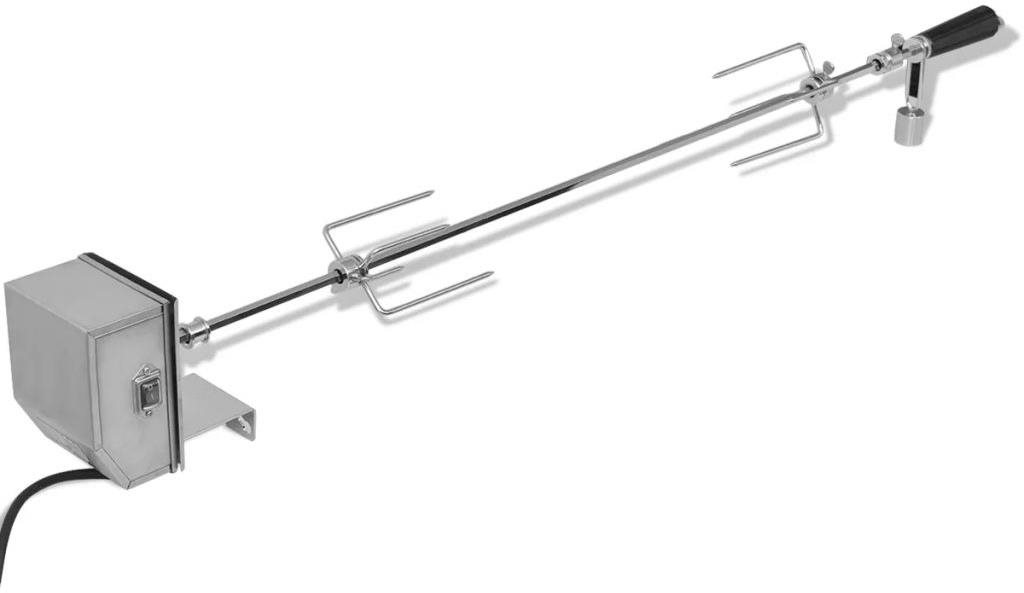Grilovací ražeň s profesionálnym motorom oceľový 1200 mm Grilovacia...