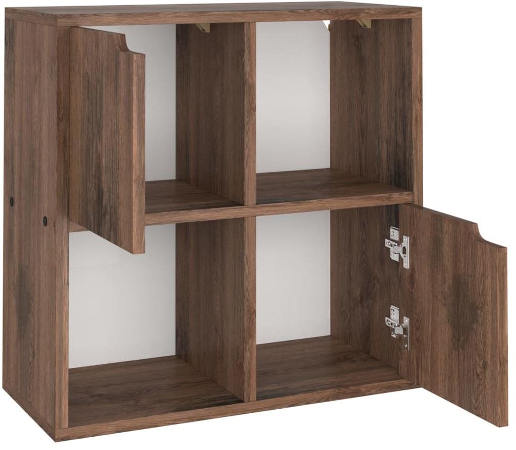 Shumee dymový dub 60 × 27,5 × 59,5 cm drevotrieska, 338171 Regál