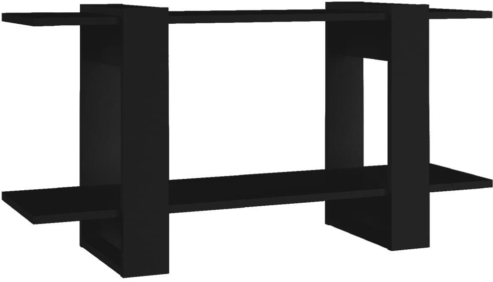 Shumee čierna 100 × 30 × 51 cm kompozitné drevo, 811557 Regál