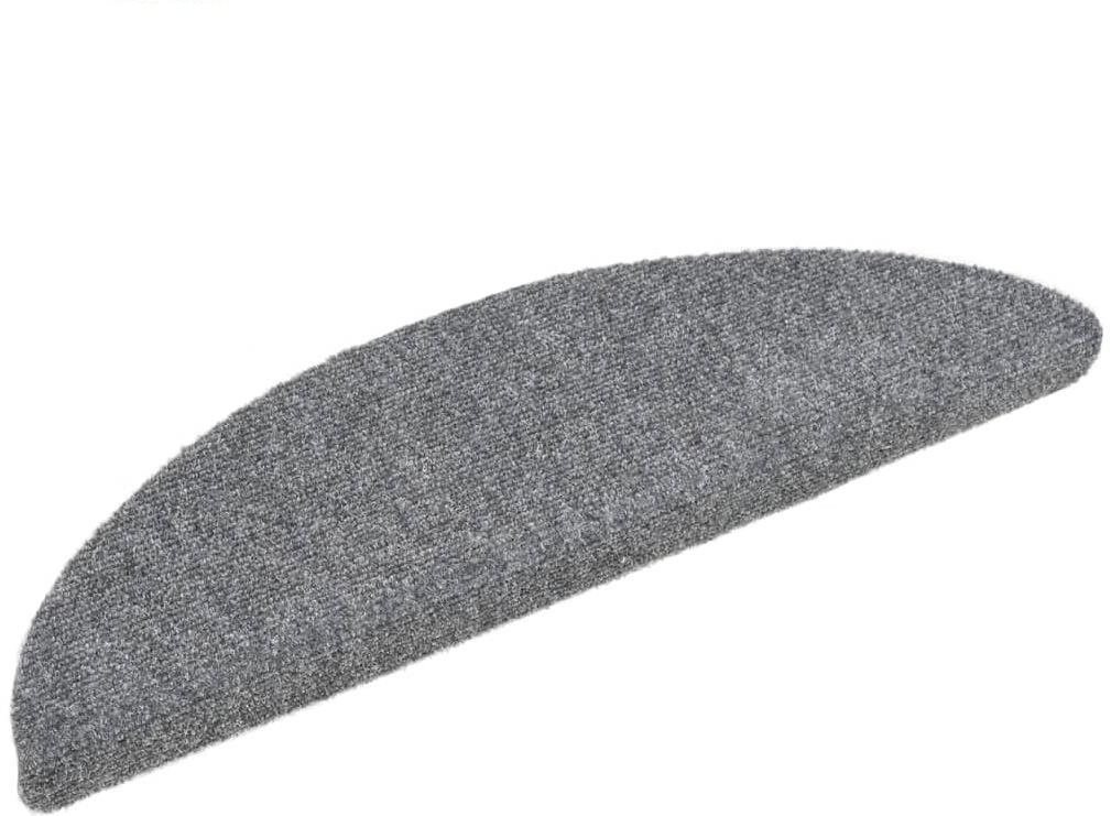 Samolepiace nášľapy na schody 10 ks svetlosivé 54 x 16 x 4 cm...