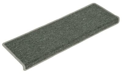 Kobercové nášľapy na schody, 15 ks, 65 × 25 cm, zelené Koberec